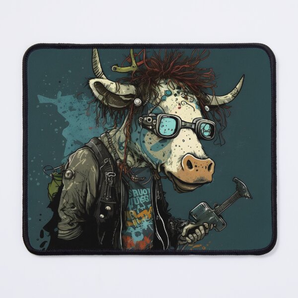Item preview, Cyberpunk Cow - Animal Art designed and sold by Chrisjeffries24.