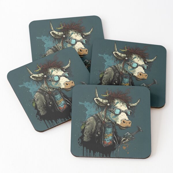 Item preview, Cyberpunk Cow - Animal Art designed and sold by Chrisjeffries24.