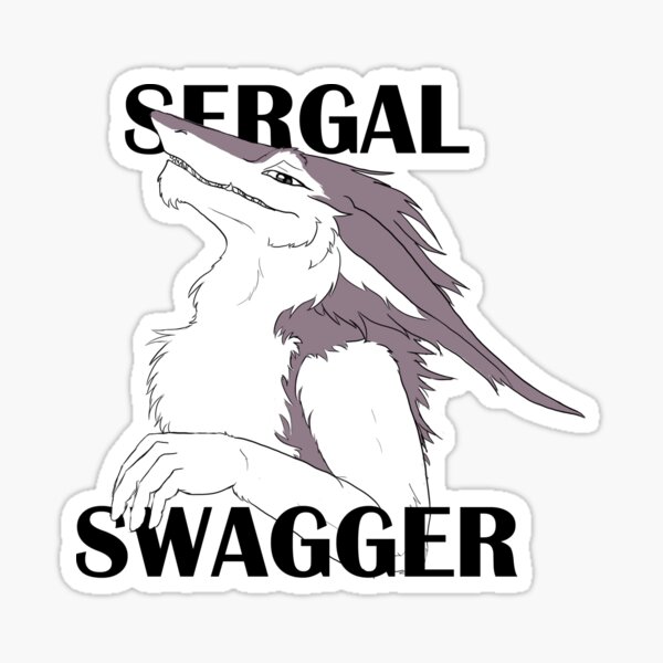 Sergal Swagger (Violet) Sticker