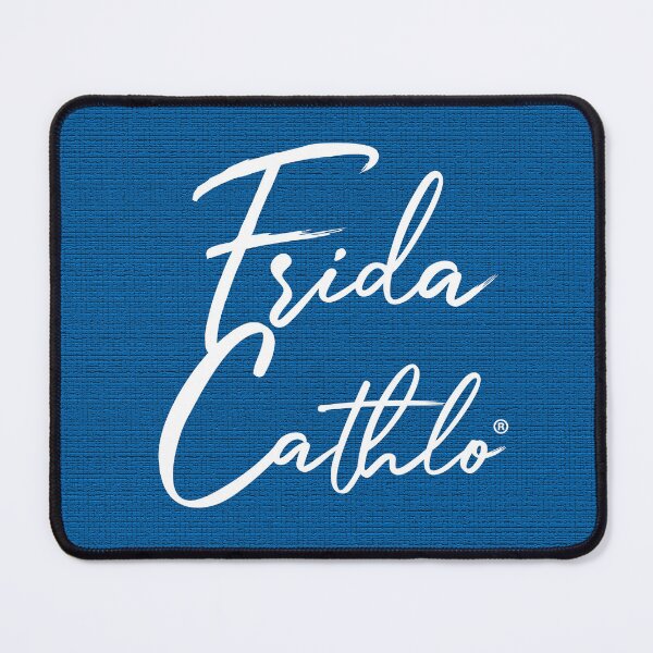 Item preview, Blue Text W back Cat Frida Cathlo version of - Frida Kahlo designed and sold by Jaime Ortiz.