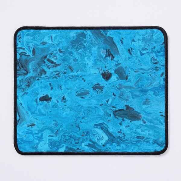 Item preview, Icy Blue and Black Marble designed and sold by Reynareyna.