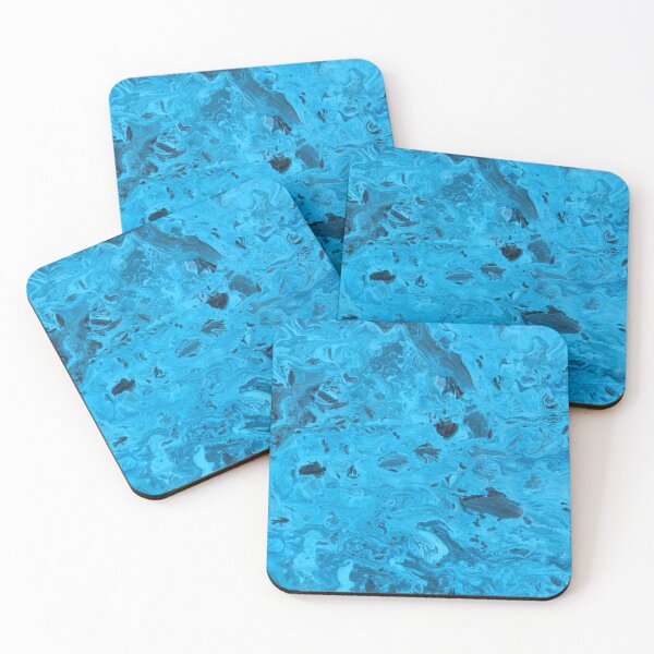 Item preview, Icy Blue and Black Marble designed and sold by Reynareyna.