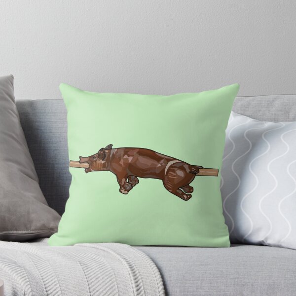 Item preview, Pig roast / hog roast cartoon illustration designed and sold by Misscartoon.