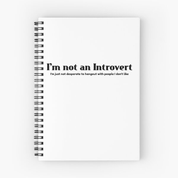 Item preview, I'm Not an Introvert designed and sold by SuccessPositive.