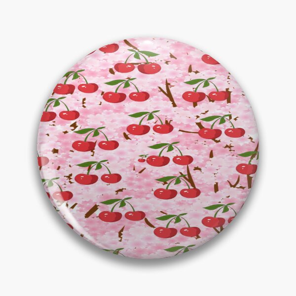 Item preview, Cherries on Cherry Blossoms designed and sold by calibrit.