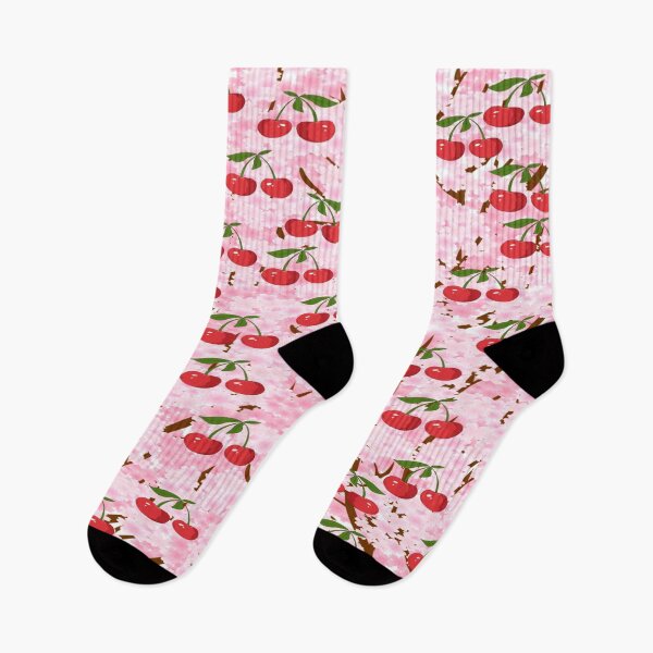 Item preview, Cherries on Cherry Blossoms designed and sold by calibrit.