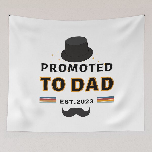 Item preview, Promoted to dad est.2023 funny dad designed and sold by sirilakk.