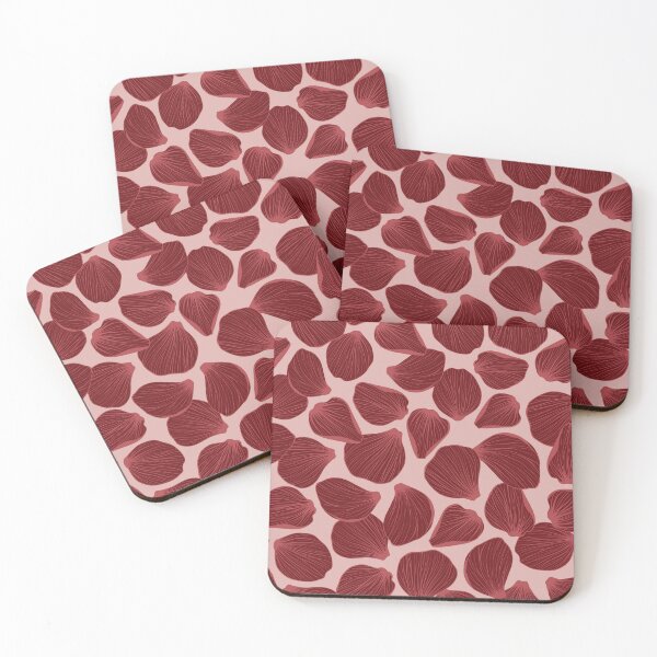 Item preview, Red Rose Petals // Scattered Flower Petal Pattern designed and sold by NewBranchStudio.