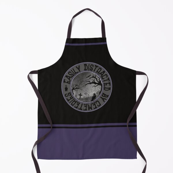 Item preview, Easily Distracted by Cemeteries Graveyard Tombstone designed and sold by NoBonesLife.
