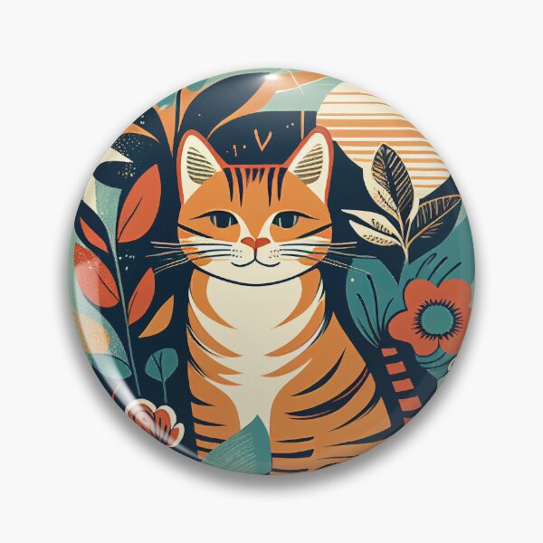 Item preview, Boho Cat 21 Impresión de arte abstracto Pintura Decoración de pared designed and sold by winterkitty88.