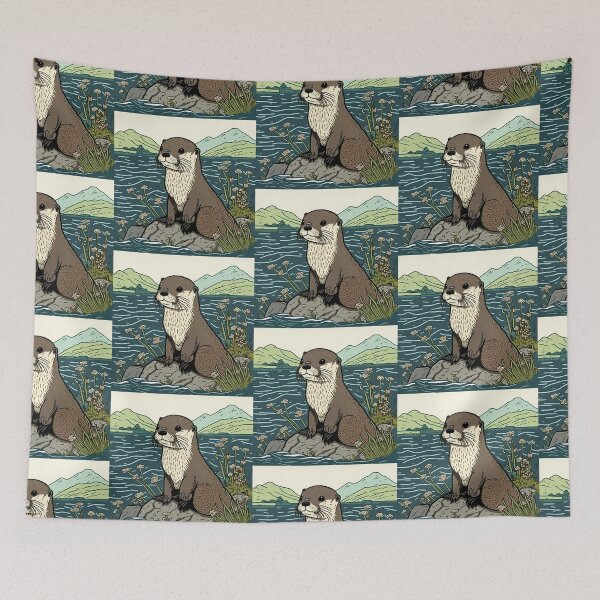 Item preview, River Otter designed and sold by Raccoonidae.
