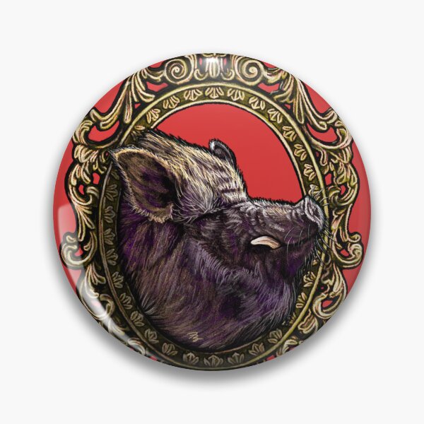 Item preview, Mammal Cameo: Potbelly Pig  designed and sold by FreyStrandDraws.