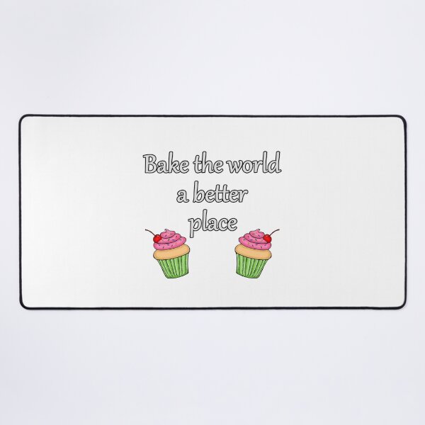 Item preview, Bake The World A Better Place Cupcake Bakery  designed and sold by TheRainFamily.