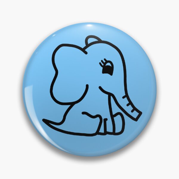 Item preview, Cute Little Baby Elephant - Black designed and sold by LadySquiggle.
