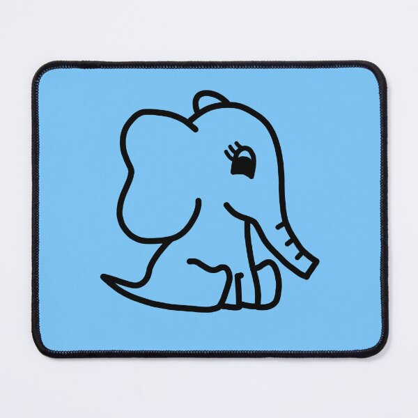 Item preview, Cute Little Baby Elephant - Black designed and sold by LadySquiggle.