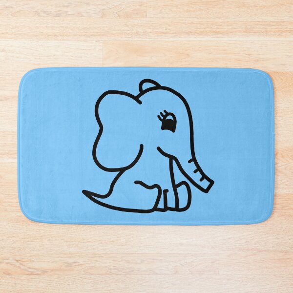 Item preview, Cute Little Baby Elephant - Black designed and sold by LadySquiggle.
