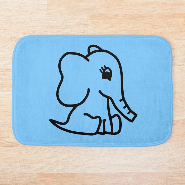 Item preview, Cute Little Baby Elephant - Black designed and sold by LadySquiggle.