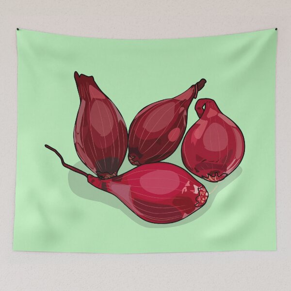 Item preview, Shallot cartoon illustration designed and sold by Misscartoon.