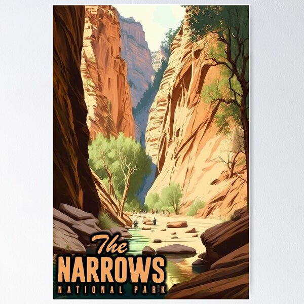 Vista previa del artículo con la obra «Parque Nacional Zion - The Narrows Impresionante», diseñado y vendido por Phillips3054.