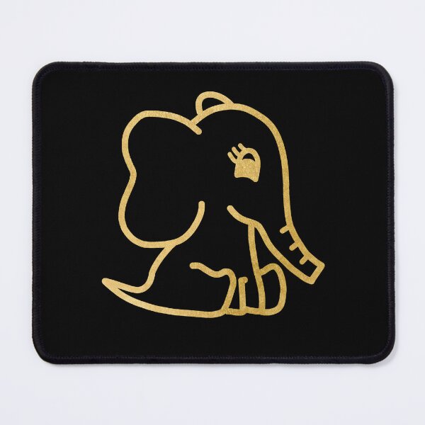 Item preview, Cute Little Baby Elephant - Gold designed and sold by LadySquiggle.
