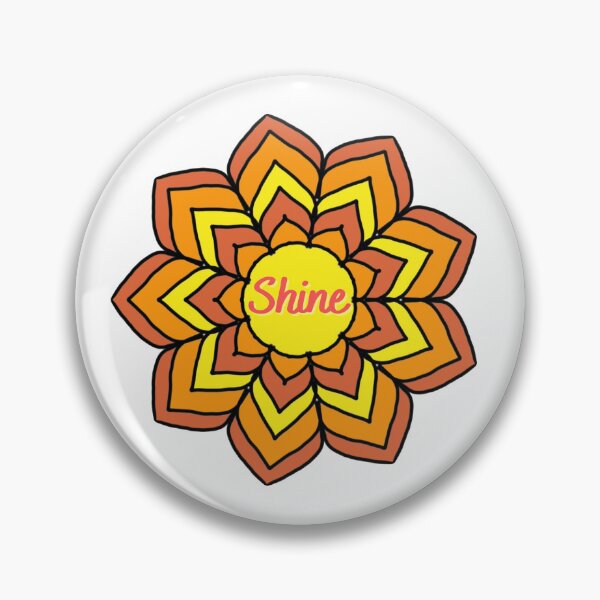 Item preview, Mandala Yellow Flower Shine designed and sold by Tere-Ideas-Live.