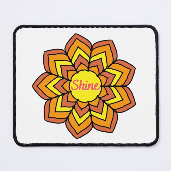Item preview, Mandala Yellow Flower Shine designed and sold by Tere-Ideas-Live.