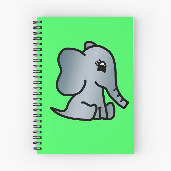 Item preview, Cute Little Baby Elephant - Colour designed and sold by LadySquiggle.