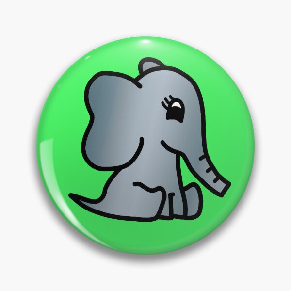 Item preview, Cute Little Baby Elephant - Colour designed and sold by LadySquiggle.