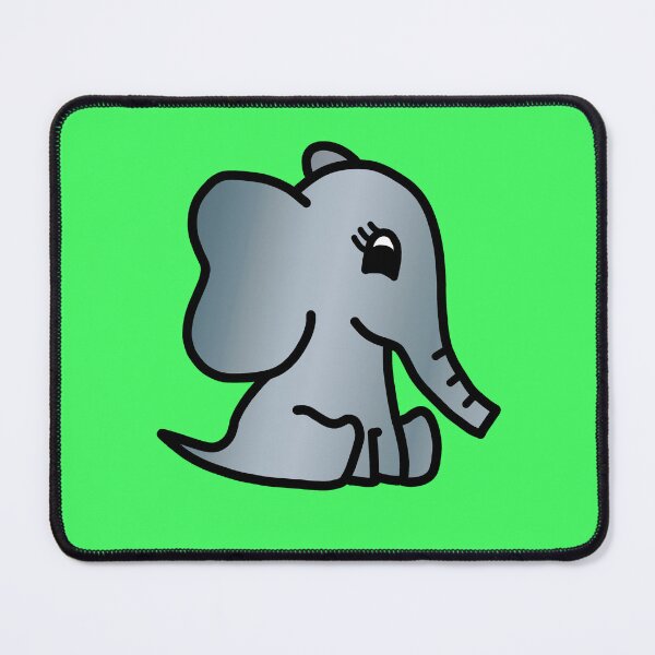 Item preview, Cute Little Baby Elephant - Colour designed and sold by LadySquiggle.