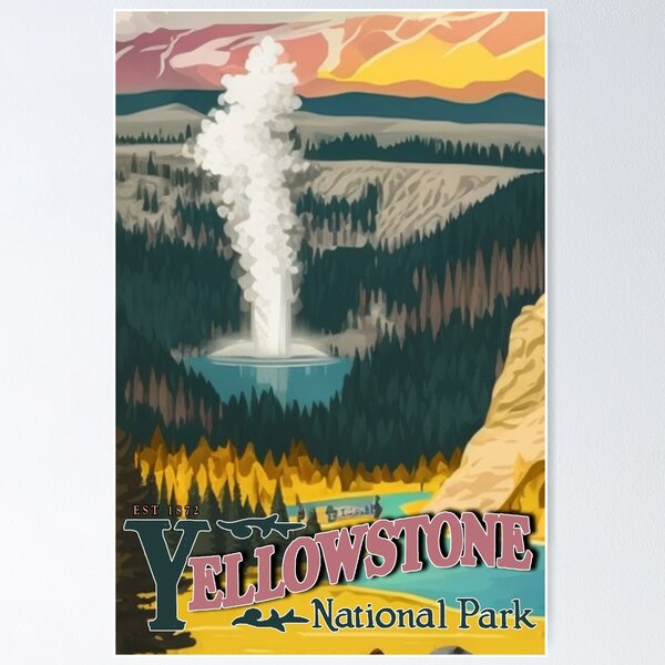 Yellowstone National Park Idyllic Poster