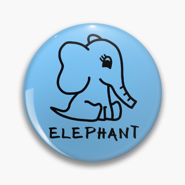 Item preview, Cute Little Baby Elephant - Black designed and sold by LadySquiggle.