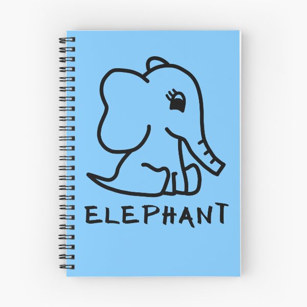 Item preview, Cute Little Baby Elephant - Black designed and sold by LadySquiggle.