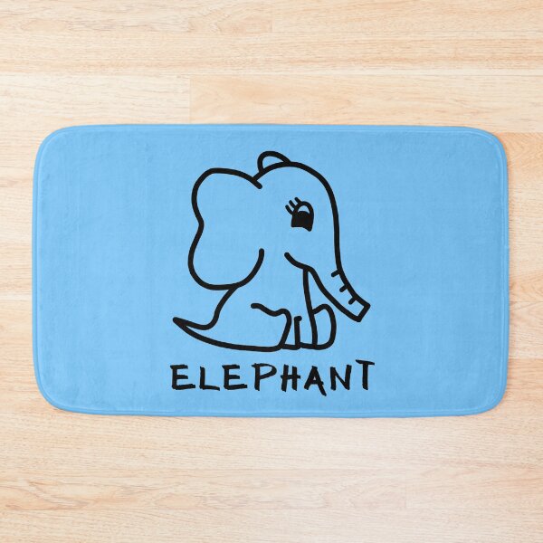 Item preview, Cute Little Baby Elephant - Black designed and sold by LadySquiggle.