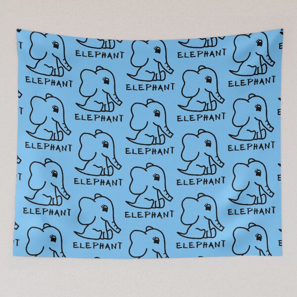 Item preview, Cute Little Baby Elephant - Black designed and sold by LadySquiggle.