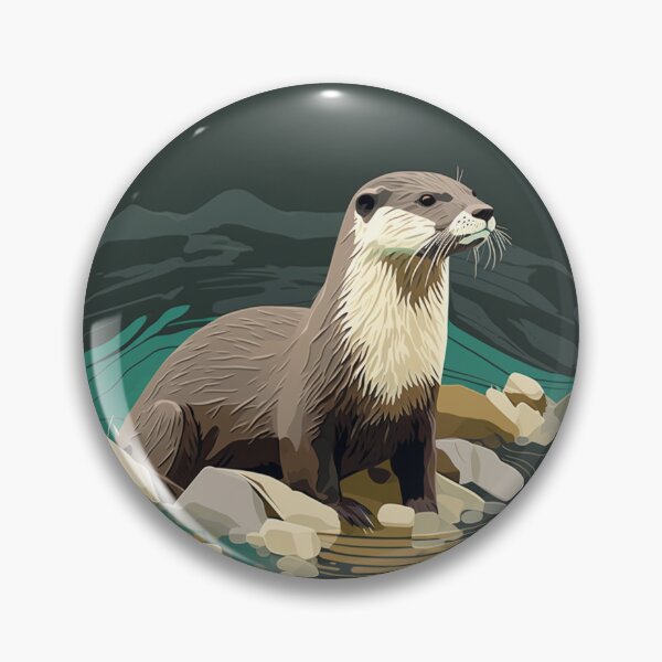 Item preview, River Otter designed and sold by Raccoonidae.