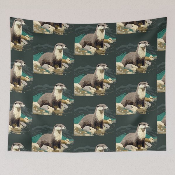 Item preview, River Otter designed and sold by Raccoonidae.