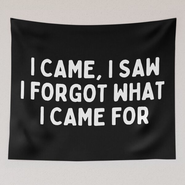 Item preview, I CAME, I SAW I FORGOT WHAT I CAME FOR  designed and sold by Supra Designs.