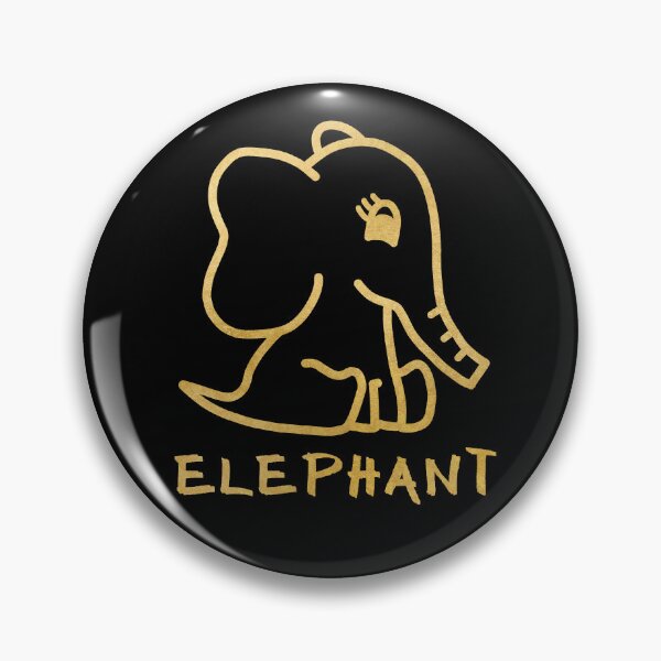 Item preview, Cute Little Baby Elephant - Gold designed and sold by LadySquiggle.