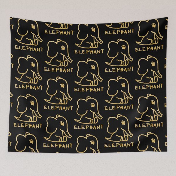 Item preview, Cute Little Baby Elephant - Gold designed and sold by LadySquiggle.