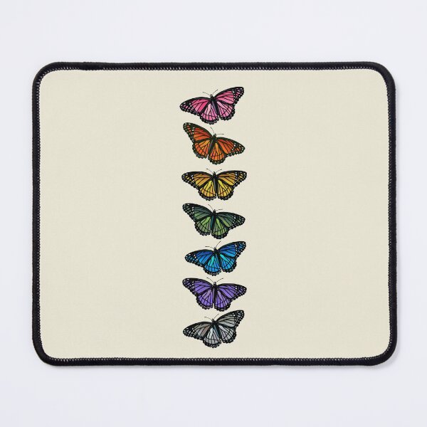 Item preview, Rainbow Monarch Butterflies  designed and sold by Daisy Ring Art.