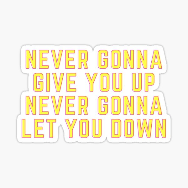 Rick Astley Never Gonna Give You Up Spotify Code Vinyl Decal Rick Roll  Sticker