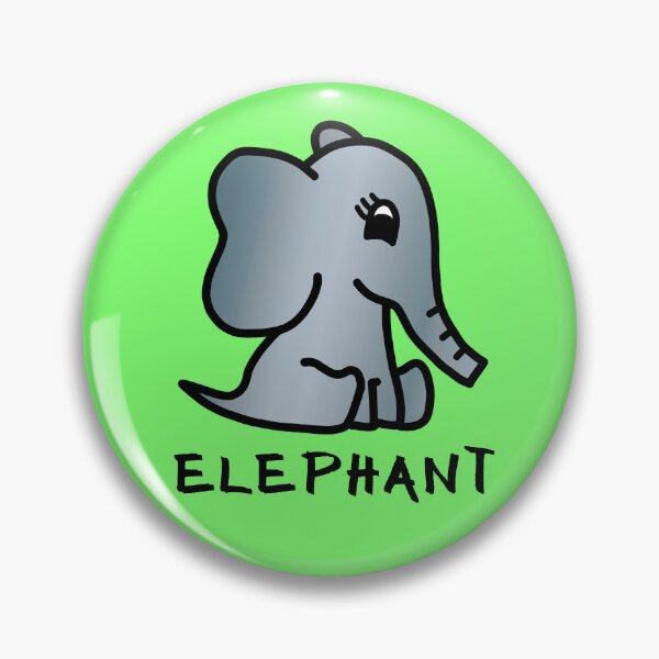Item preview, Cute Little Baby Elephant - Colour designed and sold by LadySquiggle.