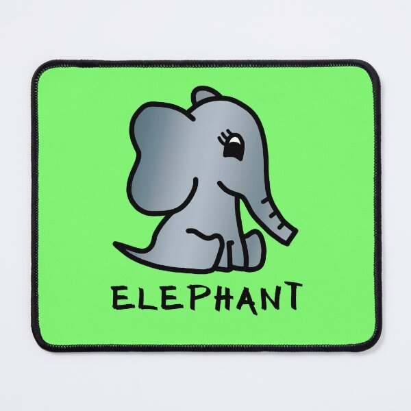 Item preview, Cute Little Baby Elephant - Colour designed and sold by LadySquiggle.