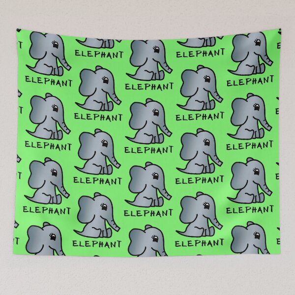 Item preview, Cute Little Baby Elephant - Colour designed and sold by LadySquiggle.