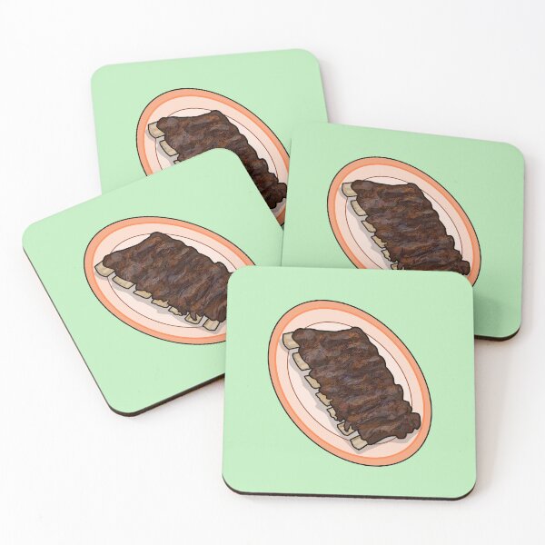 Item preview, Short ribs cartoon illustration designed and sold by Misscartoon.