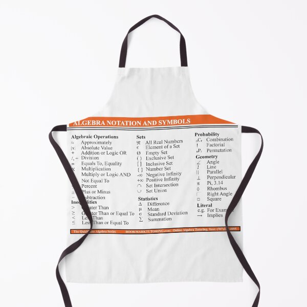 Item preview, Algebra One Notation and Symbols: The AlgebraMatrix at Redbubble designed and sold by Mark Stansberry.