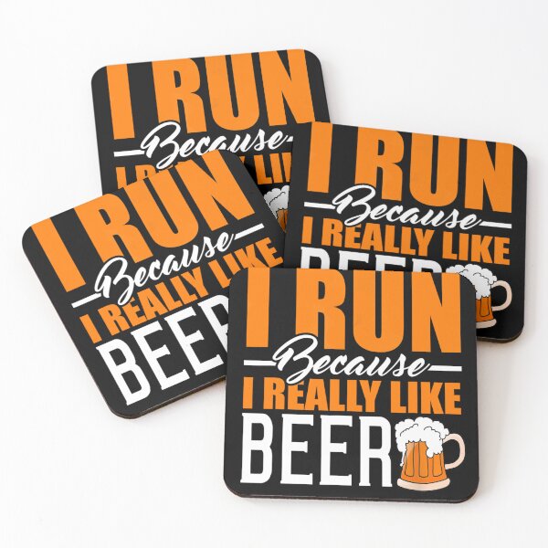 Item preview, I Run Because I Really Like Beer - Funny Running designed and sold by guyebeder.