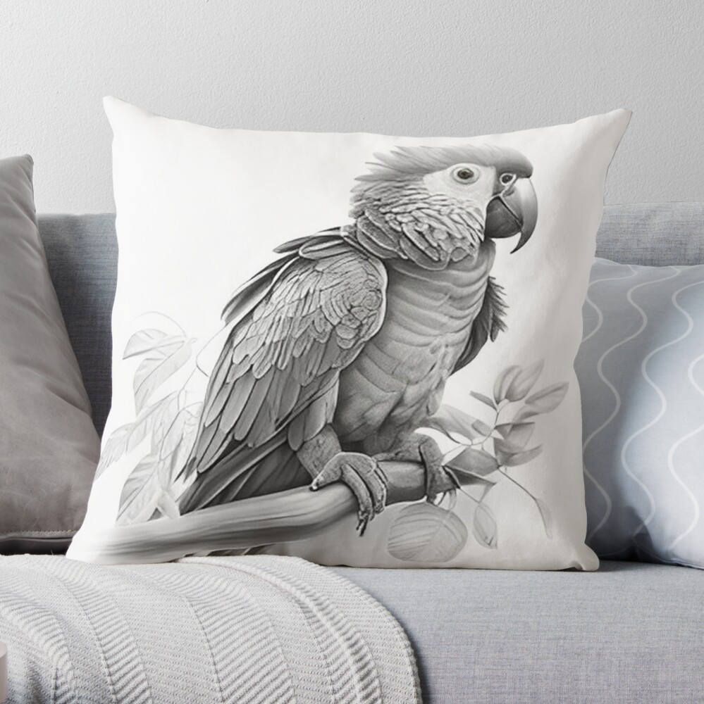 Parrot throw outlet pillows