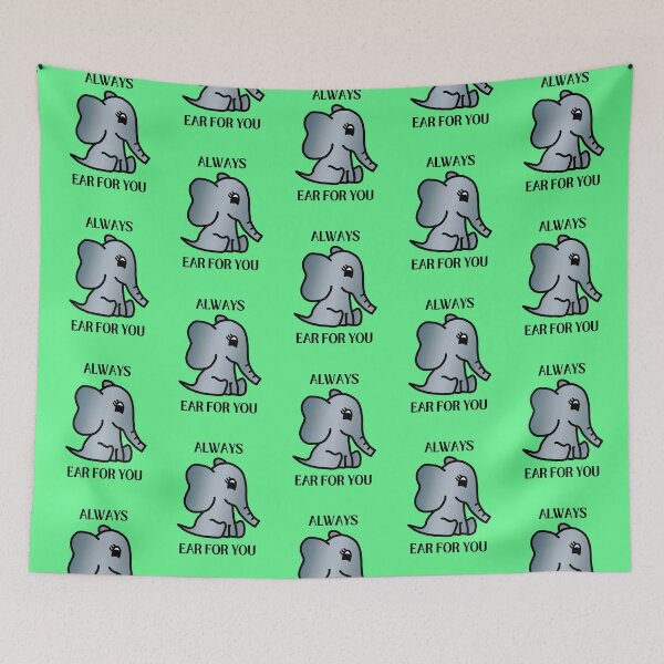 Item preview, Always EAR For You - Cute Little Baby Elephant designed and sold by LadySquiggle.
