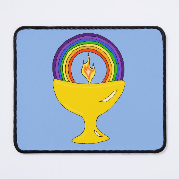 Item preview, Rainbow Flaming Chalice designed and sold by ingridthecrafty.